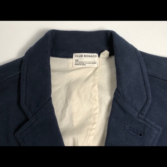 Club Monaco Knit Blazer/Sport Coat - Navy